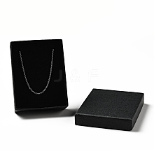 Texture Paper Necklace Gift Boxes OBOX-G016-C05-B