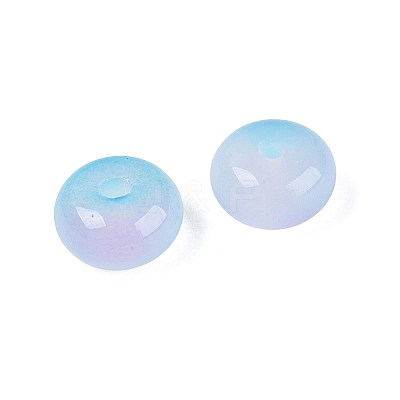 Baking Paint Imitation Jade Glass Beads GL-N006-01B-11-1