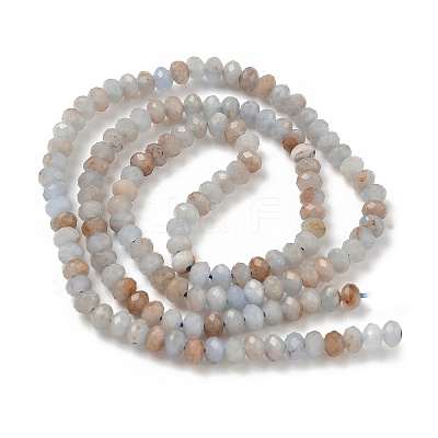 Natural Angelite Beads Strands G-RM241221-N1-1