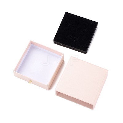 Square Paper Drawer Jewelry Set Box CON-C011-03B-05-1