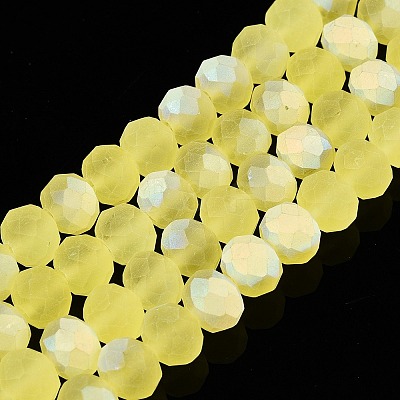 Transparent Glass Beads Strands EGLA-A044-T8mm-MB29-1