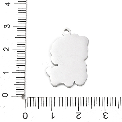 304 Stainless Steel Pendants SA-CBAE115-08P-1
