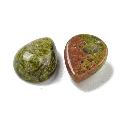 Natural Unakite Cabochons G-Q173-02C-21-1