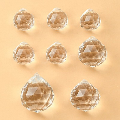 Transparent Acrylic Pendants TACR-YW0001-88-1