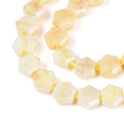 Anti-Tarnish Electroplate Glass Beads Strands GLAA-T028-6mm-02F-1