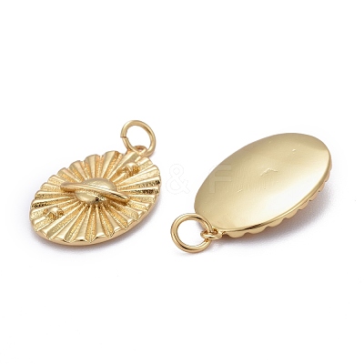 Brass Pendants KK-Z009-27G-1