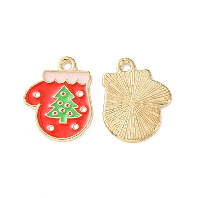 Christmas Alloy Enamel Pendants ENAM-D047-09LG-07-1