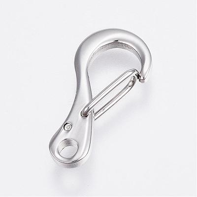 Tarnish Resistant 304 Stainless Steel Keychain Clasp Findings STAS-P150-07P-1