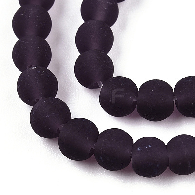 Transparent Glass Beads Strands GLAA-T032-T4mm-MD03-1