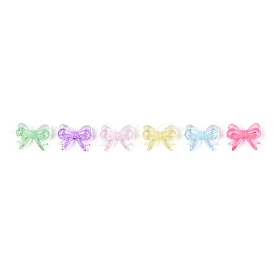 650-700G 6 Colors Transparent Acrylic Beads OACR-T029-84M-1
