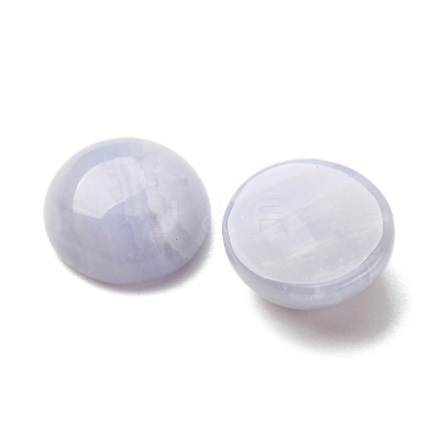 Natural Blue Lace Agate Cabochons G-O185-01A-02-1
