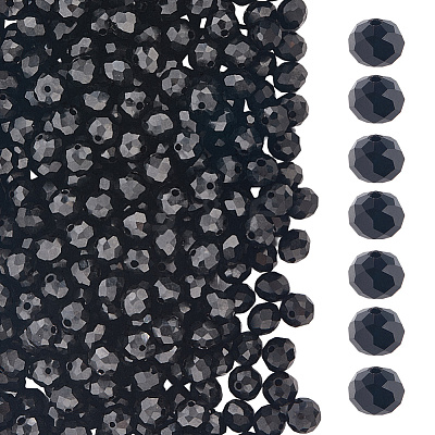 Opaque Solid Color Glass Beads Strands EGLA-LT0001-04B-1