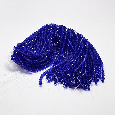 Imitate Austrian Crystal Bicone Glass Beads Strands X-GLAA-F029-6x6mm-06-1