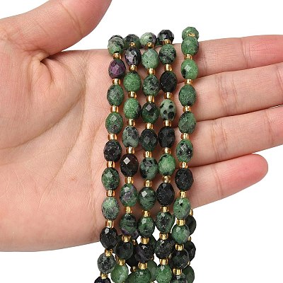 Natural Ruby in Zoisite Beads Strands G-F809-A49-01-1