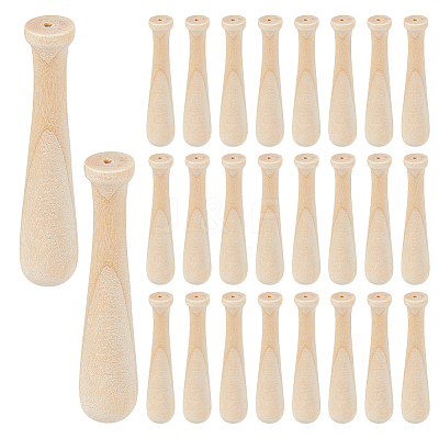 100Pcs Wooden Baseball Bat Ornaments WOOD-PH0003-78-1
