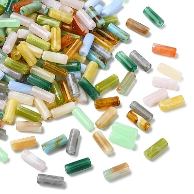 300Pcs Opaque Acrylic Beads MACR-CJ0002-37-1