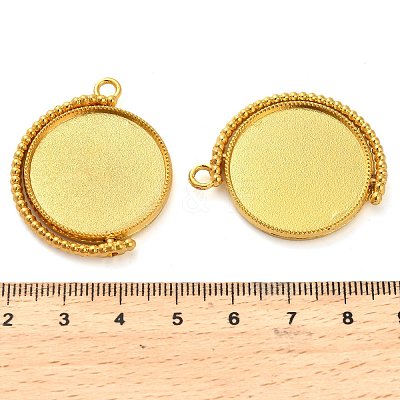 Zinc Alloy Pendant Cabochon Settings X-FIND-NH0001-13B-G-1