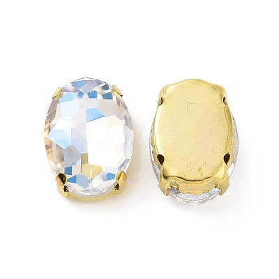 Oval Sew on Rhinestone DIY-E062-06G-B02-1