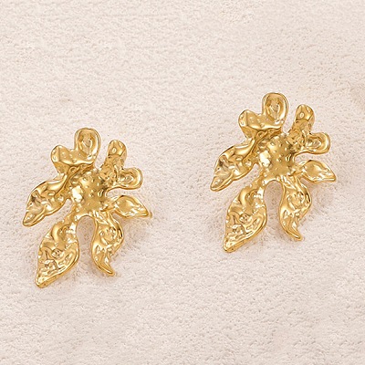 Valentine's Day 304 Stainless Steel Stud Earrings EJEW-D361-03G-02-1