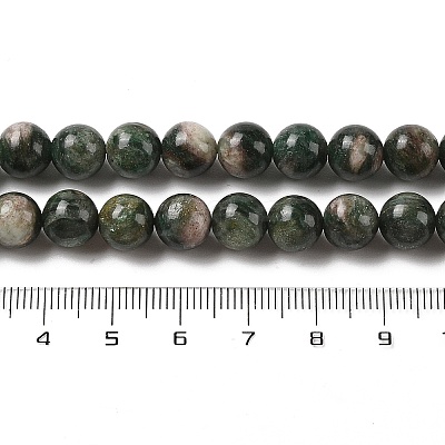 Natural Green Quartz Round Beads Strands G-Q171-D02-02-1