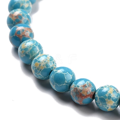 Synthetic Imperial Jasper Beads Strands G-E568-01A-05-1