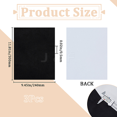 Rectangle Self Adhesive Velvet Patches AJEW-WH20011-11A-1