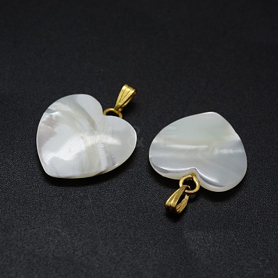 Shell Pendants SSHEL-E564-21A-G-1
