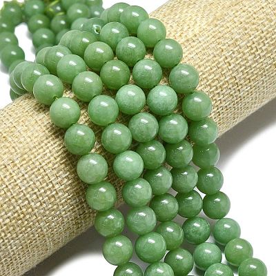 Natural Malaysia Jade Beads Strands G-L645-A01-8mm-27-1