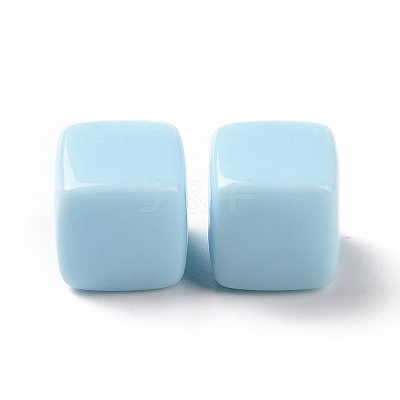 Opaque Acrylic Beads OACR-E015-02F-1