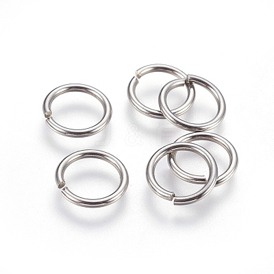 Tarnish Resistant 304 Stainless Steel Saw Cut Open Jump Rings STAS-P212-25P-17-1