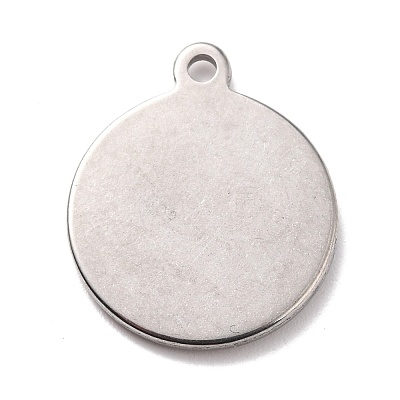 Non-Tarnish 304 Stainless Steel Pendants STAS-B024-24P-1