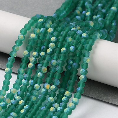 Imitation Jade Glass Beads Strands EGLA-YW0003-19B-15-1