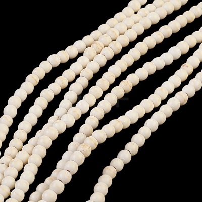 Synthetic Turquoise Beads Strands TURQ-G106-4mm-02Q-1