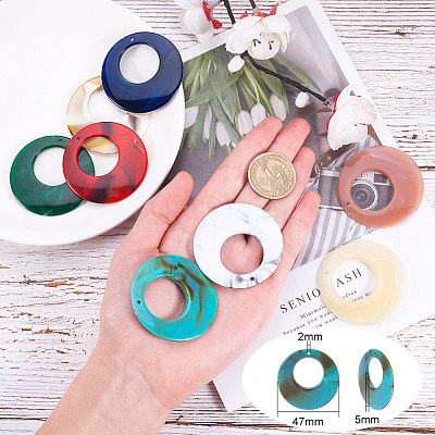 Acrylic Pendants OACR-T007-05-M-1