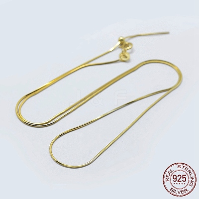 925 Sterling Silver Chain Necklaces STER-F039-15G-1