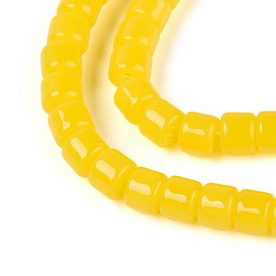 Imitation Jade Glass Beads Strands GLAA-N065-4x4mm-B02-1