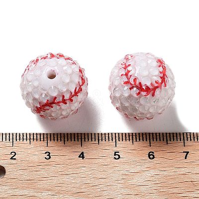 Resin Rhinestone Beads RESI-WH20005-011A-1