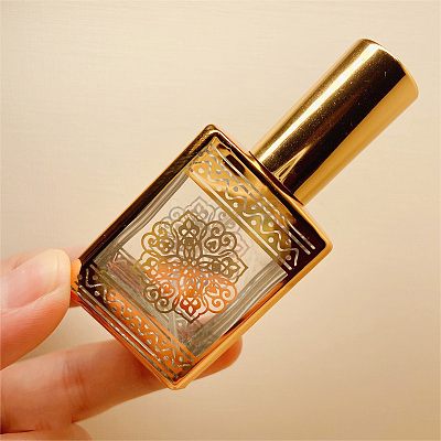 Floral Pattern Glass Pump Spray Bottles BOTT-PW0010-010B-1