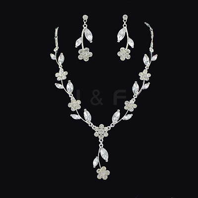 Alloy Rhinestone Jewelry Sets FS-WG30807-01-1