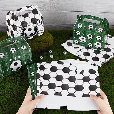 12Pcs 4 Styles Rectangle Football Print Paper Storage Candy Boxes CON-WH0095-58-1