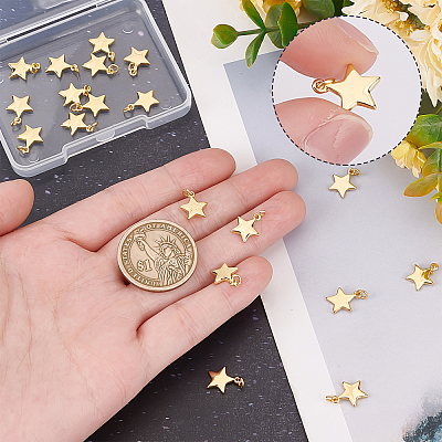 20Pcs Brass Pendants KK-BBC0004-22-1