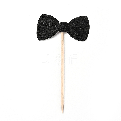 Paper Bow Tie Cake Insert Card Decoration DIY-H108-04-1