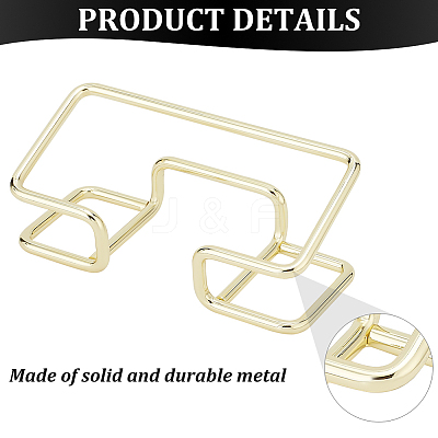 Iron Business Card Holder AJEW-WH0470-89G-1