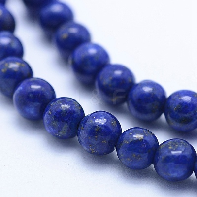 Natural Lapis Lazuli Beads Strands G-P342-01-4mm-A-1