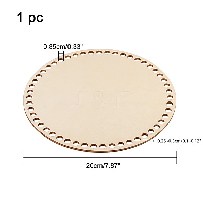 Cedar Wooden Basket Bottoms WOOD-WH0098-58-1