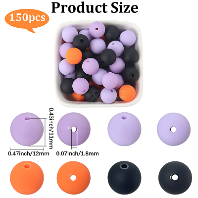 Rubberized Style Imitated Silicone Acrylic Beads MACR-PA0001-06B-04-1