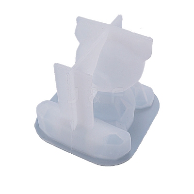 3D Bear Cell Phone Bracket Silicone Molds DIY-K017-01-1