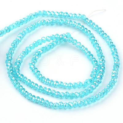 Electroplate Glass Beads Strands EGLA-R048-2mm-08-1