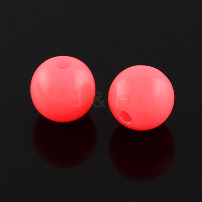 Fluorescent Acrylic Beads MACR-R517-6mm-08-1