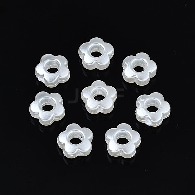 ABS Plastic Imitation Pearl Beads OACR-N008-117-1